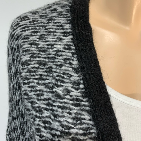 LOFT Open Front Cardigan fringe hem Wool Blend XS P - Picture 9 of 11